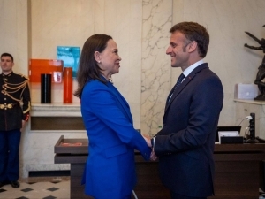 Makron Venesuela muxolifatining yetakchisi Machado bilan uchrashdi