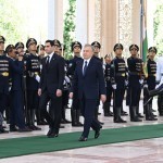 “Ko‘ksaroy”da Berdimuhamedov uchun faxriy qorovul saf tortdi
