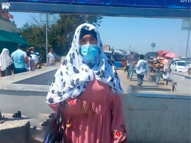 Man wearing a hijab was caught in Tashkent again
