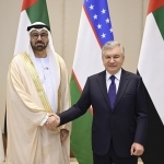 Shavkat Mirziyoyev BAA vaziri bilan uchrashdi