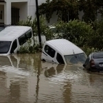 Ispaniya shaharlari suv ostida qoldi (video)