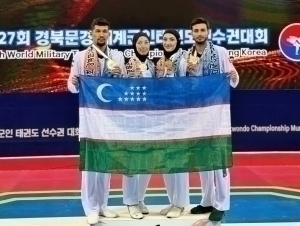 Military taekwondo players from Uzbekistan secure top spot at World Championship
