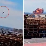 Испанияда F-18 ҳарбий самолёти ҳалокатга учраб, портлаб кетди (видео)