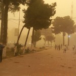 Termiz engulfed in dust as strong dust storm
