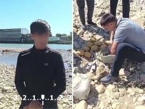 Учта ҳудудда жами 34 кг гашишни пулламоқчи бўлган оғуфурушлар ушланди (видео)