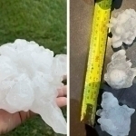 Австралияда кафтдек дўл ёғди