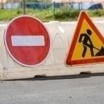 The street in Tashkent temporarily closed