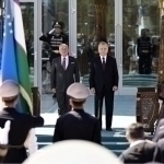 Abdullah II receives ceremonial welcome in Samarkand
