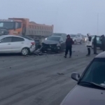 Qozog‘istonda 18 ta mashina ishtirokida YTH bo‘ldi (video)