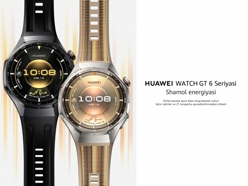 Yangi avlod aqlli soati: HUAWEI WATCH GT 6 va HUAWEI WATCH GT 6 Pro