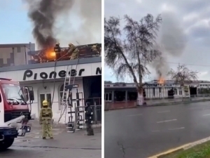  A fire broke out in the spare market in Tashkent