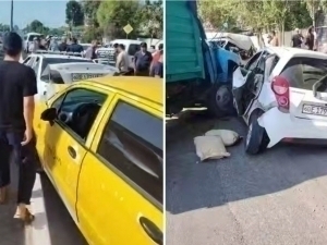 Андижонда юк машинаси ва яна 5 та автомобиль иштирокида ЙТҲ содир бўлди