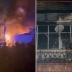 Furniture workshop burns in Syrdarya (video)