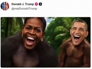 Tramp Obamani maymunga qiyosladi