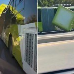 Toshkentda “garmoshkali” avtobuslardan birining tomi qo‘porilib tushdi