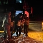 Almaty-Tashkent bus with 41 passengers was stranded in the desert