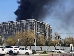 Юнусободда янги қурилаётган бинога ўт кетди