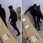 Chimkentdagi lombardda 18 yoshli yigit bosqinchini qurolsizlantirdi (video)