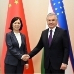 Mirziyoyev engaged in discussions with Zhu Xun, the Chairman of the Silk Road Foundation