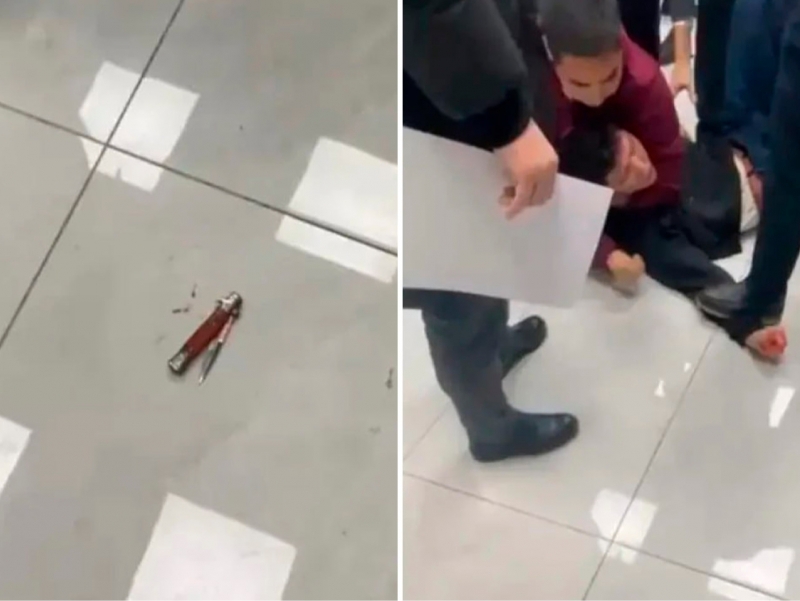 Talaba professorga pichoq bilan hujum qildi (video)