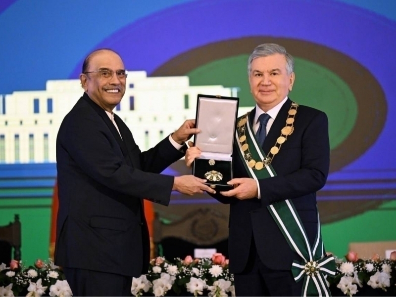 Shavkat Mirziyoyevga Pokistonning oliy davlat mukofoti berildi (video)