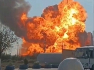 Gas station explodes in Kashkadarya (video)