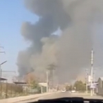 Fire breaks out in a workshop in Tashkent (video)