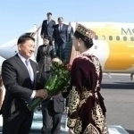The President of Mongolia is visiting Uzbekistan