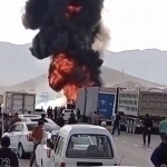 Truck catches fire in Boysun (video)