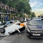 Accident involving 4 cars took place in Tashkent