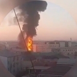 Fire breaks out at gas station in Urgench (video)