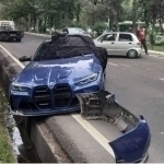 Toshkentda Matiz bilan to‘qnashgan BMW pachoq bo‘ldi