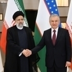 Mirziyoyev Eron Prezidenti bilan uchrashdi