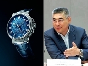 50 минг долларлик соат таққан Қудбиев тармоқда сазойи қилинди (видео)