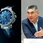 50 ming dollarlik soat taqqan Qudbiyev tarmoqda sazoyi qilindi (video)