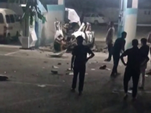Namanganda “zapravka”dan gaz olayotgan Nexia-2 portlab ketdi (video)