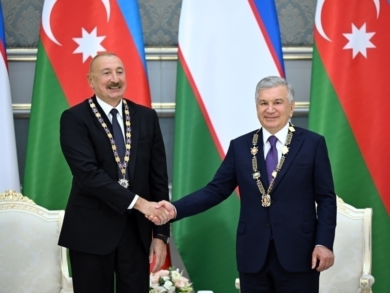 O‘zbekiston va Ozarbayjon Prezidentlari oliy mukofotlar bilan taqdirlandi