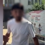 Yo‘l talashib ayol haydovchini haqoratlagan erkak qamaldi (video)