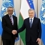 Shavkat Mirziyoyev receives WHO Director-General