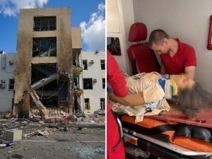 Rossiya Ukrainaning jonli efir bo‘layotgan telekanaliga zarba berdi (video)