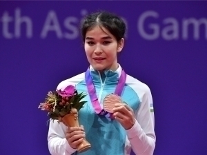 In a historic first, a female wrestler from Uzbekistan has secured an Olympic berth