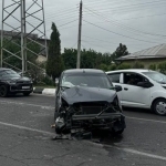 Traffic accident occurred in Tashkent involving Spark and Matiz