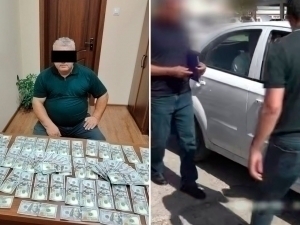 Deputy mayor in Jizzakh caught taking bribe (video)