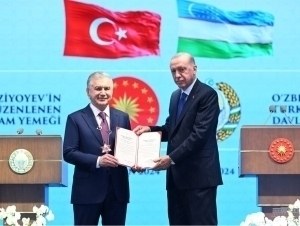 Mirziyoyev receives Turkey's highest state award