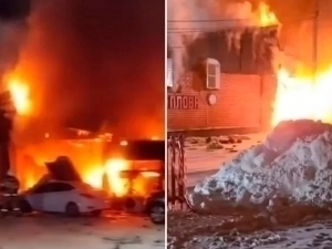 Kafedagi portlashda 7 kishi halok bo‘ldi (video)