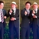 Diplomatiyada noodatiy lahza! Ikki Prezident “koreyscha yurakcha”ni ko‘rsatdi