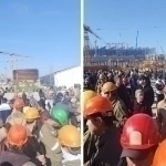 Olmaliqda bir necha oylardan buyon maoshini olmagan xodimlar g‘alayon ko‘tardi (video)