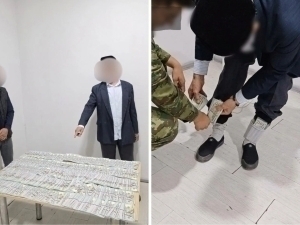 Андижонда 64 минг долларни пайпоғига яширган шахс ушланди