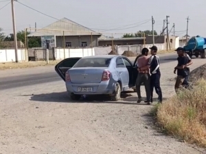 Қашқадарёда ҳайдовчи ва ИИО ходими ўртасида низо чиқди (видео)