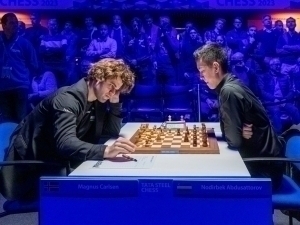 Nodirbek Abdusattorov defeated Magnus Carlsen